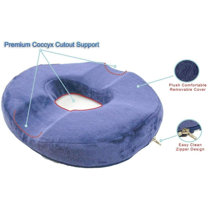 Donut Seat Cushion Memory Foam Coccyx