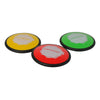 Set of 3 Red Green and Yellow Floating Swimming Pool Disc 4"