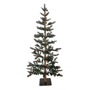 Kurt S. Adler 4-Foot Pine Tree with Pinecones and Berries (TR1403)