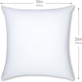 Throw Pillow Cozy Soft Microbead White: 1 Pc