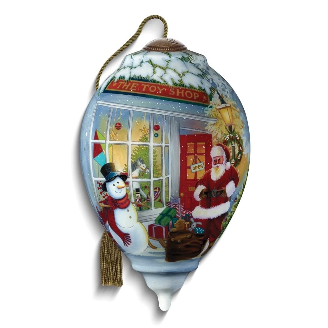 Toy Shop Hand-Painted Glass Ornament Multi Color