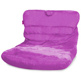 Posh Creations Structured Comfy Seat for Bedrooms and Dorm Rooms, Large Bean Bag Chair, Laguna Lounger, Purple