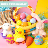 7 Pcs Easter Plush Toy Basket Stuffers Multi Color