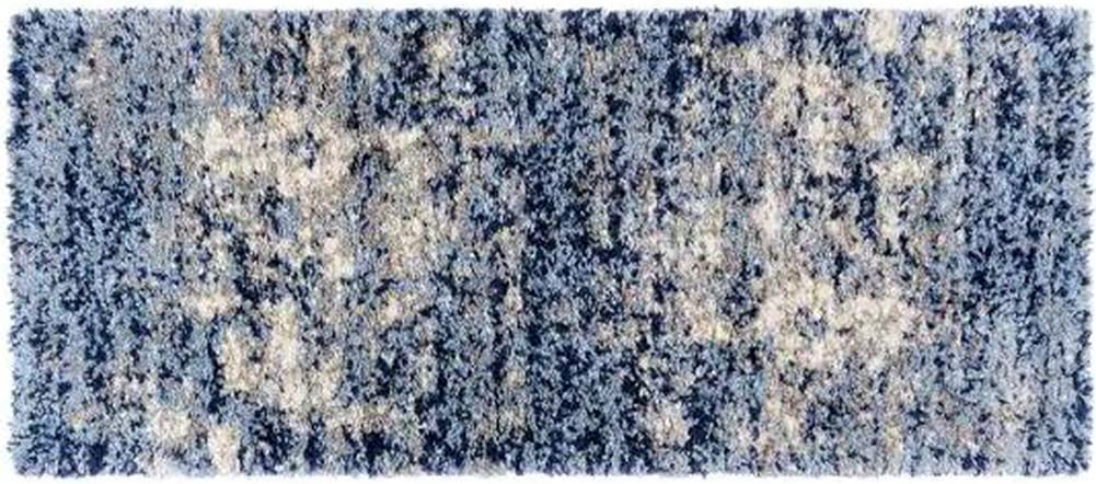 Gertmenian Air Shag Fresh Collection , Classic Plush Microfiber Shag Rug , Bedroom Nursery Living Room Dining Room Dorm Room , 2x6 Ft Runner, Abstract Galaxy Milky Way, Gray/White, 17956