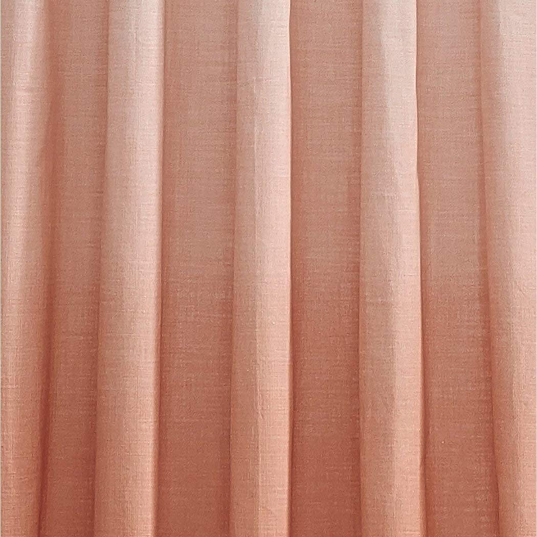 95 Inch Girls Color Ombre Embroidered Curtain Single Panel