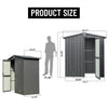 Metal Garden Storage Shed for Bike Trash Can Tool Pool Toys Lockable