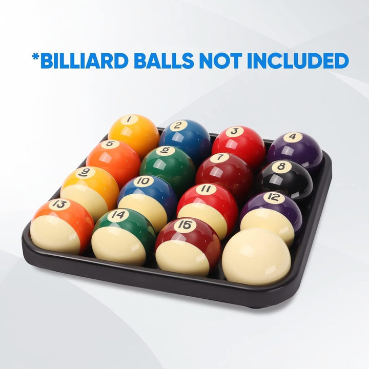 Black Plastic Pool Ball Carrying Tray Billiard Storage Holder/Rack for 2-1/4" Balls