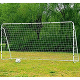 12' X 6' Powder Coated Steel Soccer Goal Portable Training Aid Football Net White