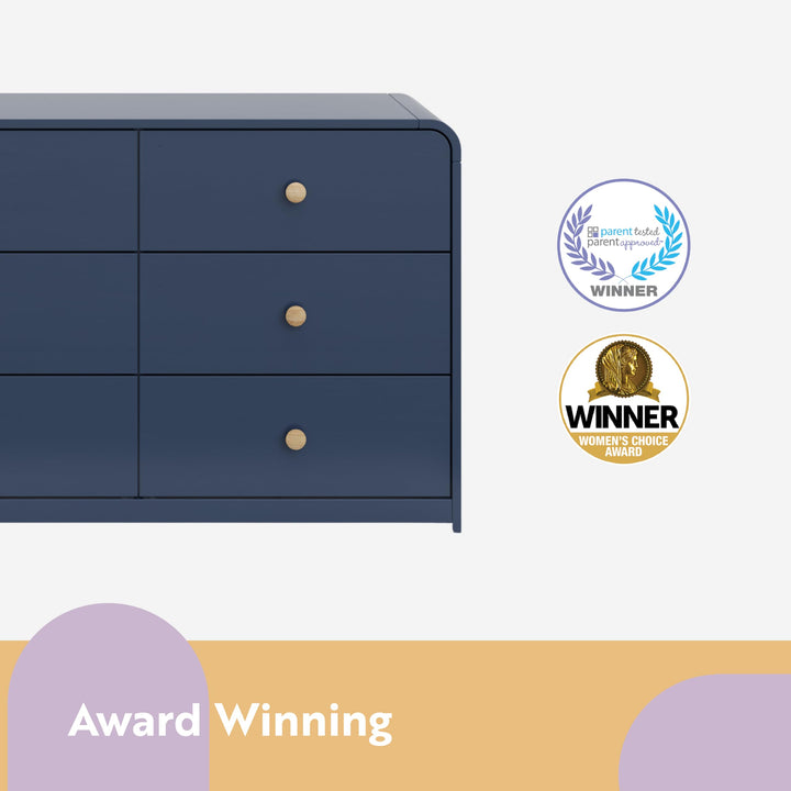 Storkcraft Santos 6 Drawer Dresser (Black) Dresser for Nursery