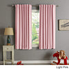 63 Inch Girls Light Pink Solid Color Blackout Curtain Panel Pair, Pink Color Window Drapes, Kids Themed Thermal Energy Efficient Rod Pocket Playful Luxurious, Polyester