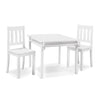 Sorelle Furniture Kids Wood Table and Chair Set (2 Chairs Included) -Imagination Table Ideal for Arts & Crafts, Snack Time, Toy Table & More -Childrens Furniture Sets-White