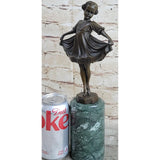 Ballerina irl Ballet Dancer Child Bronze Sculpture Statue Figure On