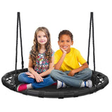 Disc Tree Swing Kids Outdoor 40 Inch Heavy Duty Lbs Seat Black Steel