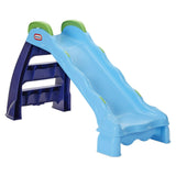 2-in-1 Outdoor-Indoor Wet Or Dry Slide Playground with Folding for Easy Storage Blue