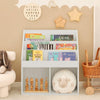 Children Kids Bookcase Storage Display Rack Organizer Holder White