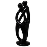 Global Crafts Hand Carved Soapstone 10-inch Tall Family Sculpture