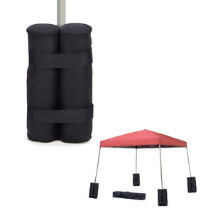 16" Tall Canopy Tent Weight Bag with Zippered Top - Set of 4 by