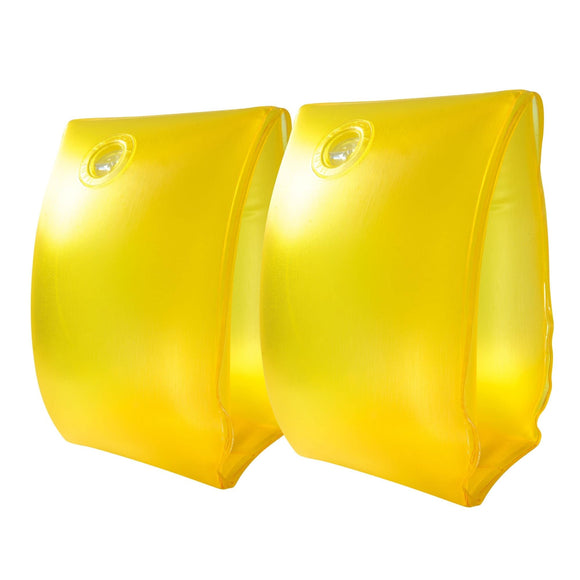 Set of 2 Inflatable Yellow Children's Arm Floats 3 Years and Up 5.5