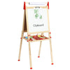 Easy Playhouse Easel for Kids Wooden Whiteboard & Chalkboard Easel