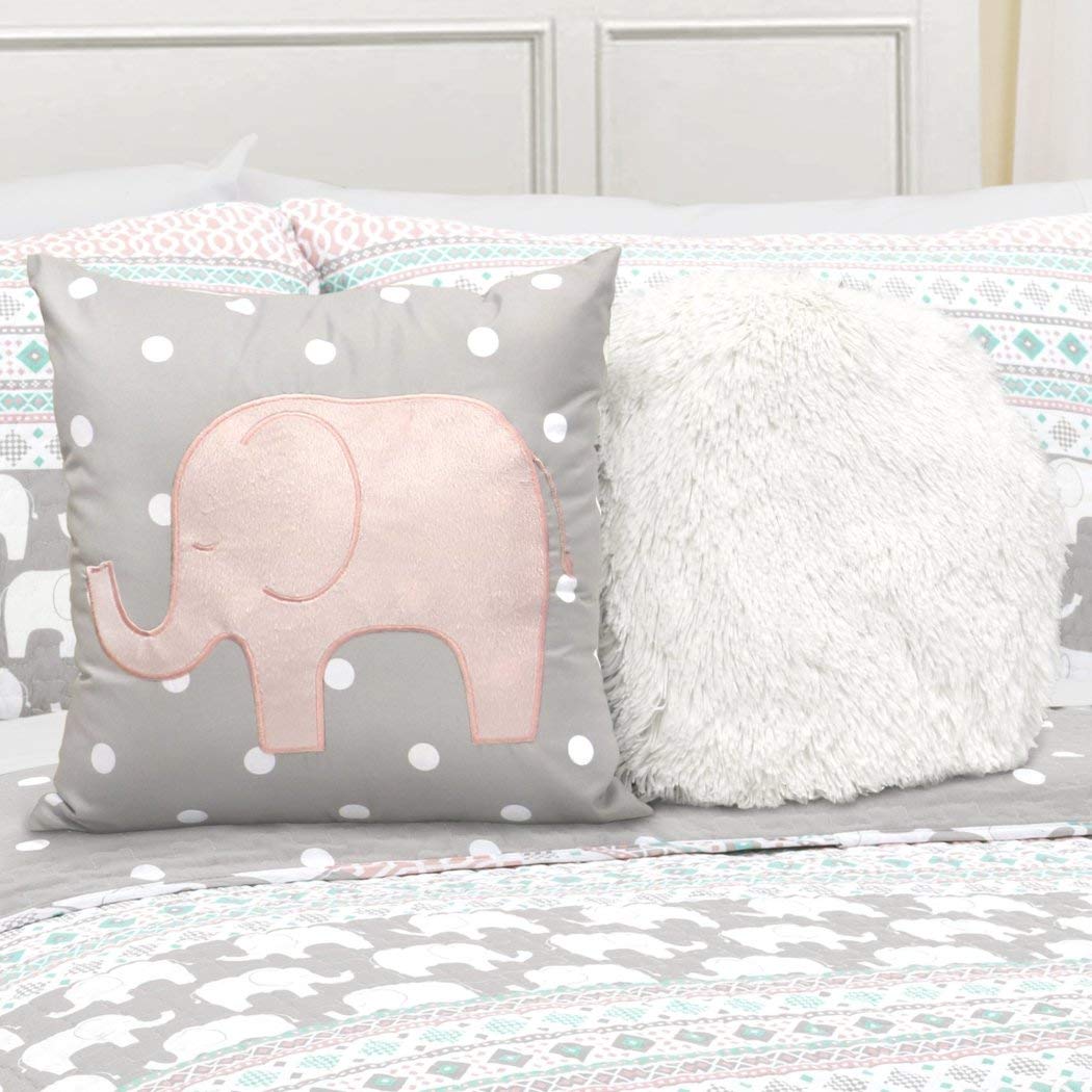 Kids Animal Print Quilt Set Elephant