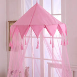 Sheer Harlequin Collapsible Hoop Kids Bed Canopy