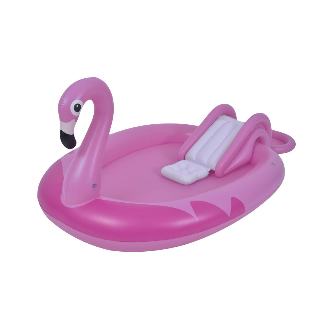 83" Inflatable Pink Flamingo Pool with Sprayer Plastic