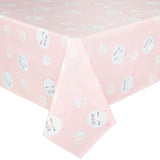 3-Pack Pink Plastic Tablecloth for Cat Birthday Rectangle