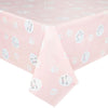 3-Pack Pink Plastic Tablecloth for Cat Birthday Rectangle