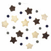 Stars Garland Baby Nursery Room Grey/Blue Blue