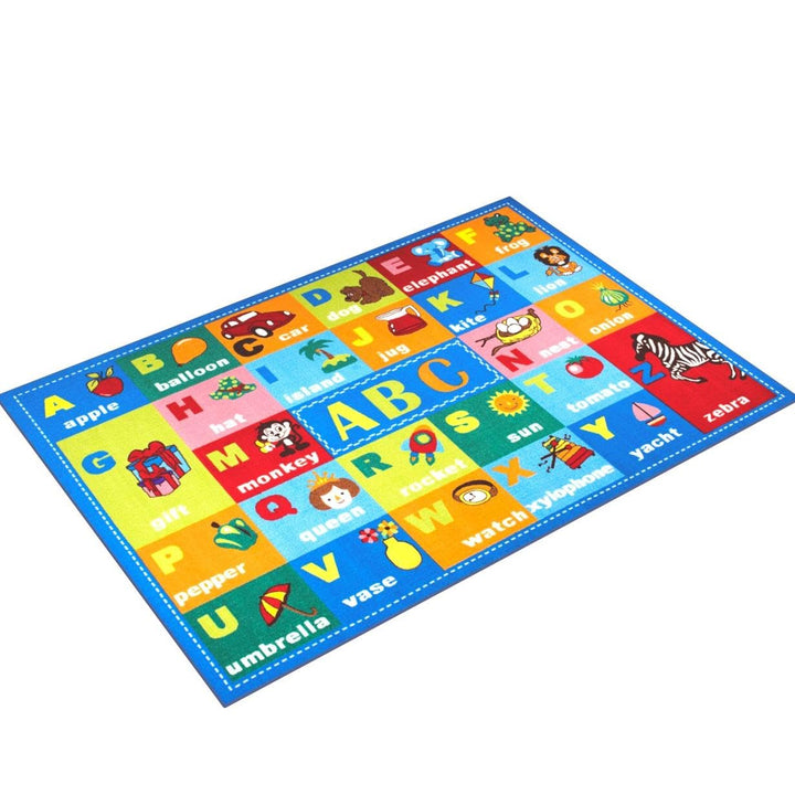 Rugshop Kids Educational Learning Alphabet Symbols Non Skid (Non Slip)