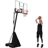 7.5ft 10ft Height Adjustable Portable Basketball Hoop Black