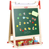 Easy Playhouse Easel for Kids Wooden Whiteboard & Chalkboard Easel