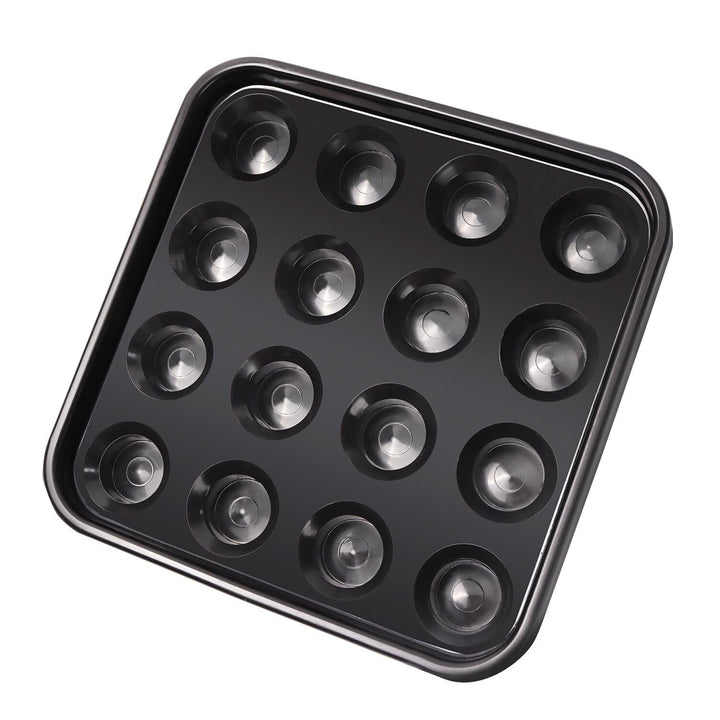 Black Plastic Pool Ball Carrying Tray Billiard Storage Holder/Rack for 2-1/4" Balls