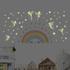 olorful Rainbow Magic Fairy Glow in The Dark Wall Sticker DIY Multi