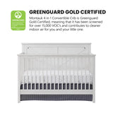 Oxford Baby Montauk 4-in-1 Convertible Crib Barn GreenGuard