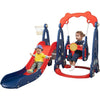 3 in 1 Slide and Swing Set W/Basketball Hoop 1-8 Years Old Children