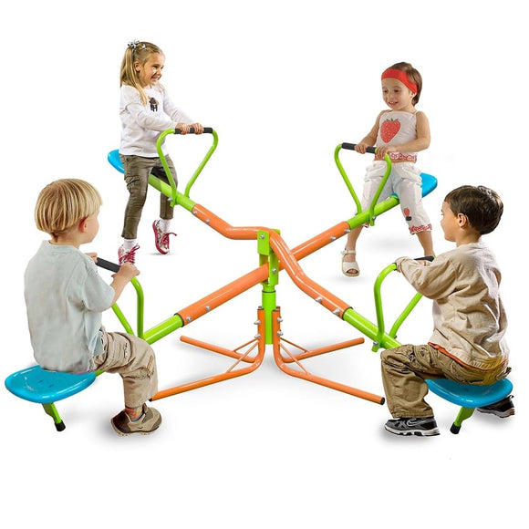 Kids Swivel Teeter-Totter Degrees Rotating(4 Seats) 74.8