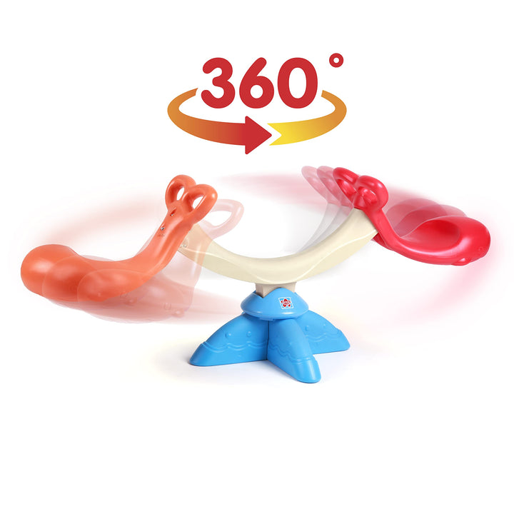 Grow'n Up Happy Whale Seesaw Spinner Seesaw 360 Degree Spinning Teeter
