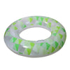 Inflatable Green and Clear Geometric Swimming Pool Inner Tube Ring