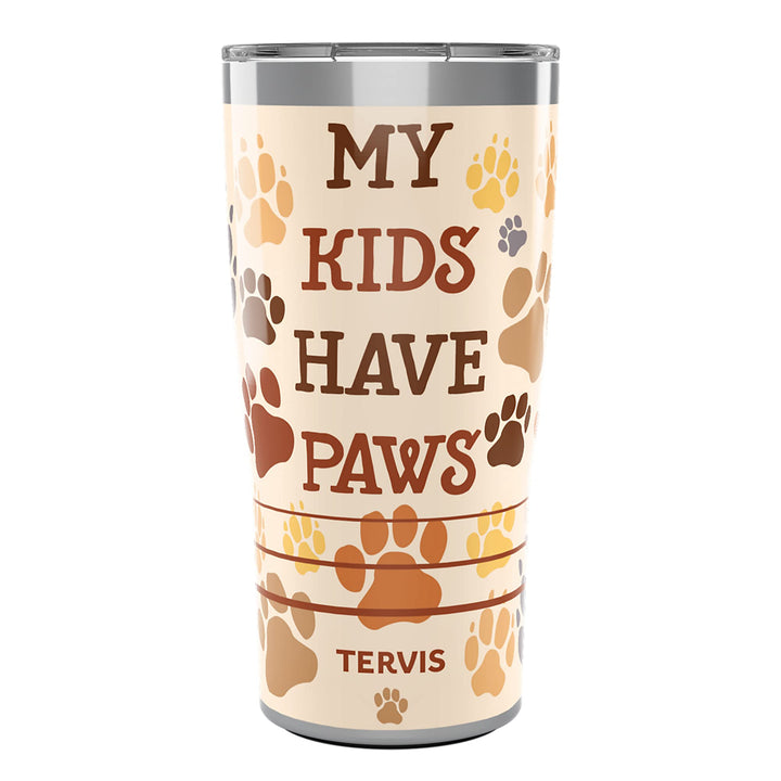 Tervis My Kids Have Paws Insulated Tumbler, 30oz, Stainless Steel