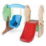 Multi Color Climber and Swing Kids Slide Backyard Play Set Red