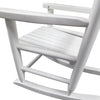 Children's Rocking White Chair- Indoor Or Outdoor -Suitable for Kids-Durable White Solid Modern Contemporary Wood