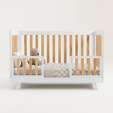 Storkcraft Beckett 3-in-1 Convertible Crib (White with Natural)