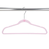 Simplify 100 Pack Kids Velvet Hangers | Slim | Non-Slip Design | Space