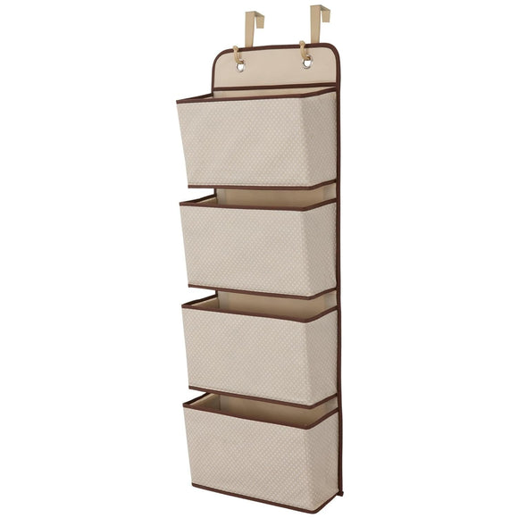 Mesh Over Door Organizer for Children's Toys Brown