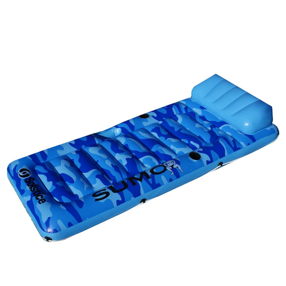 81-inch Inflatable Blue Camouflage Sized Swimming Pool Raft 81