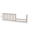 52" Wide Transitional Toddler Guardrail Lace Beige