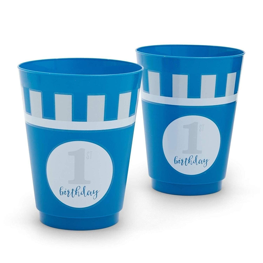 16x Plastic 16 Oz Party Cups 1st irthday Reusable Tumblers For Kids