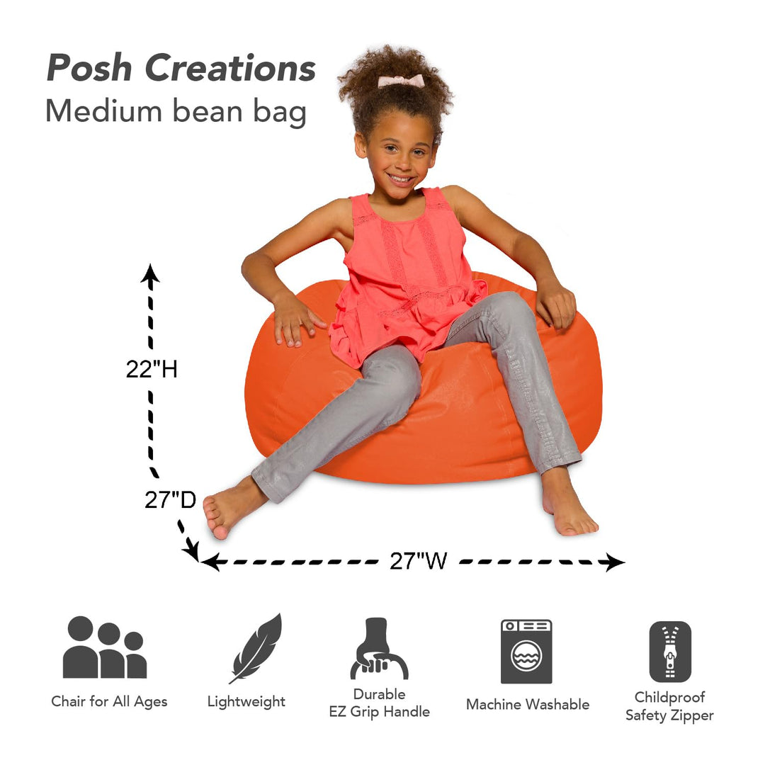 Big Comfy Bean Bag Chair: Posh Beanbag Chairs with Removable