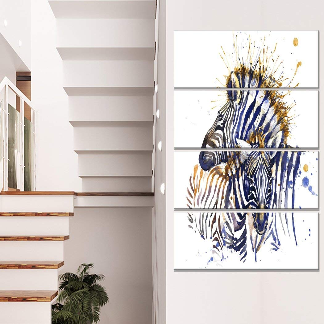 12' x 20 Zebra Pattern Wall Art Rectangle Zoo